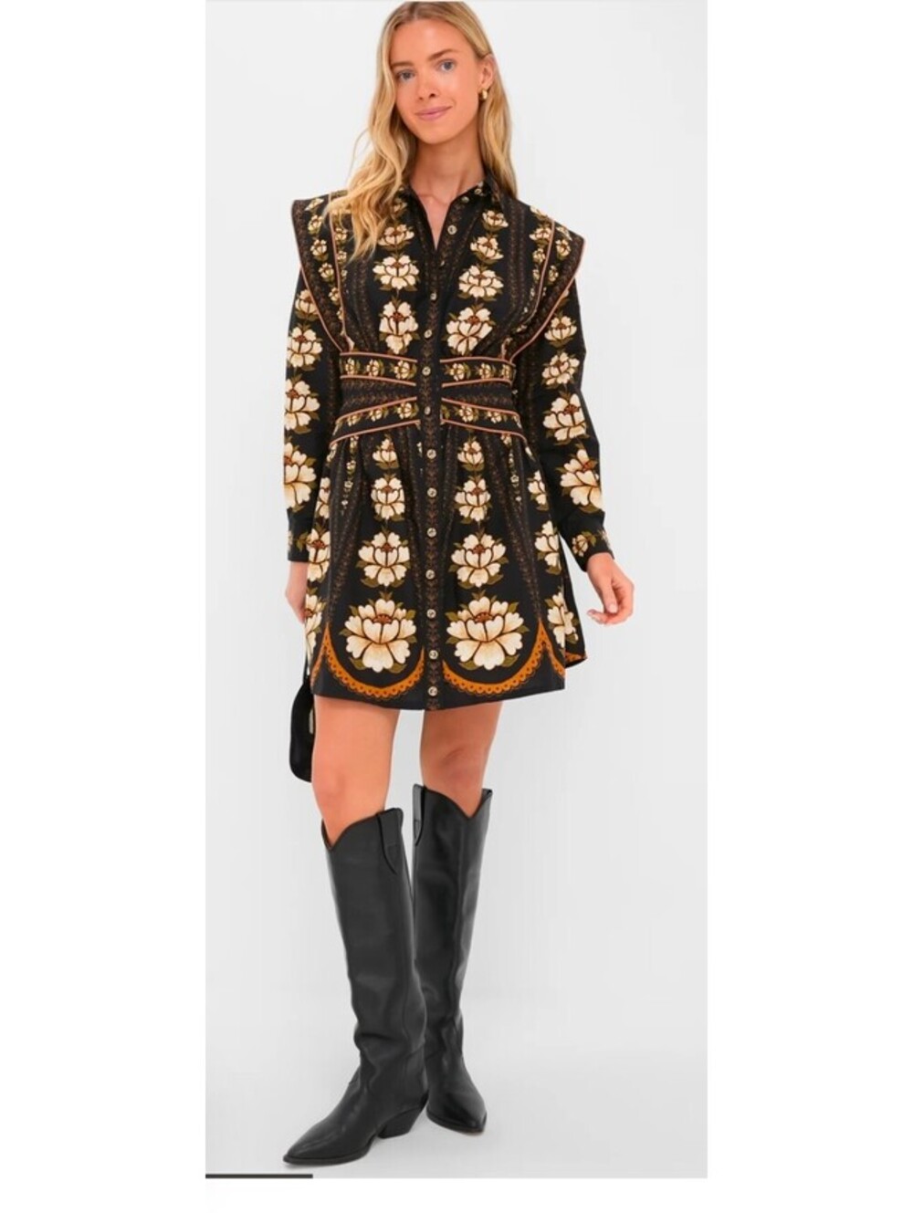 Farm Rio Long sleeve Mini Dress sz Small New
